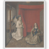 Dieric Bouts - de aankondiging Sticker (Voorkant)