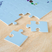 dierkaart van de wereld legpuzzel (Zijkant)