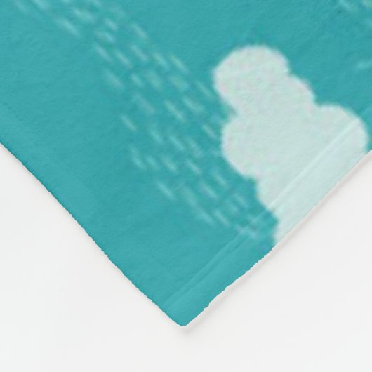 dierkaart van de wereld voor kinderen fleece deken (Hoek)