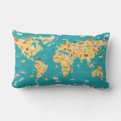 dierkaart van de wereld voor kinderen kussen (Achterkant)