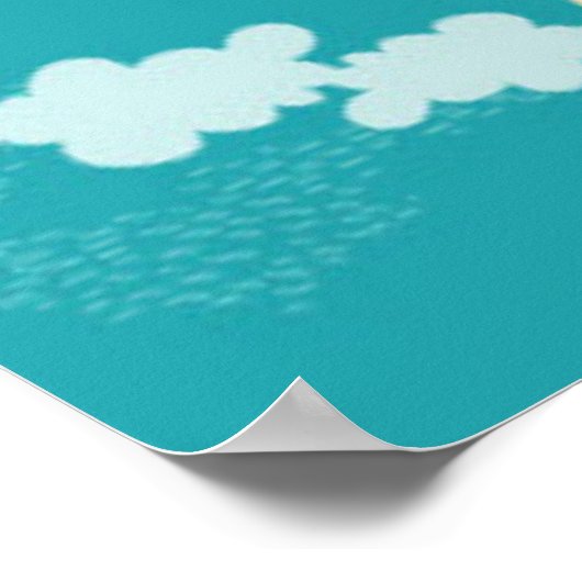 dierkaart van de wereld voor kinderen poster (Hoek)