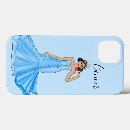 Dierkanker Godin met Rode Krab Case-Mate iPhone Case (Achterkant (horizontaal))