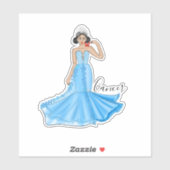 Dierkanker Godin met rode krab Custom Sticker (Vel)