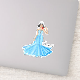 Dierkanker Godin met rode krab Custom Sticker