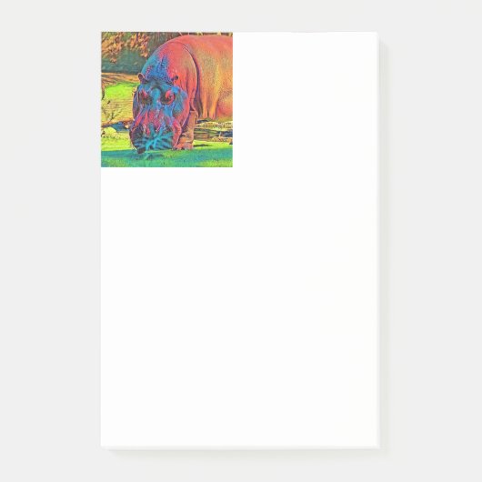 DierKleur_Nijlpaard_004 Post-it® Notes (Voorkant)