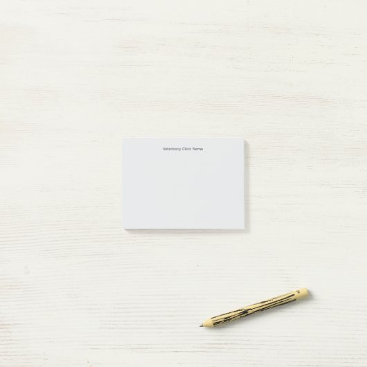 Dierkliniek Aanpasbare Post‑It® Notities Post-it® Notes (Op bureau)