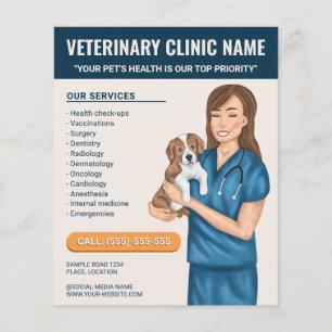 Dierkliniek Veterinaire Diensten Dierenzorg Op Maa Flyer