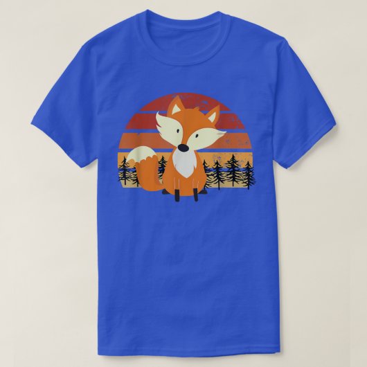 Dierkundigen Vijanden VulpineRetro Vintage Fennec  T-shirt (Design voorkant)