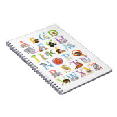 Dierlijk ABC-notitieboek (blauwe versie) Notitieboek (Rechterzijde)