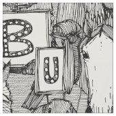dierlijk ABC zwart wit Stof (Close Up)