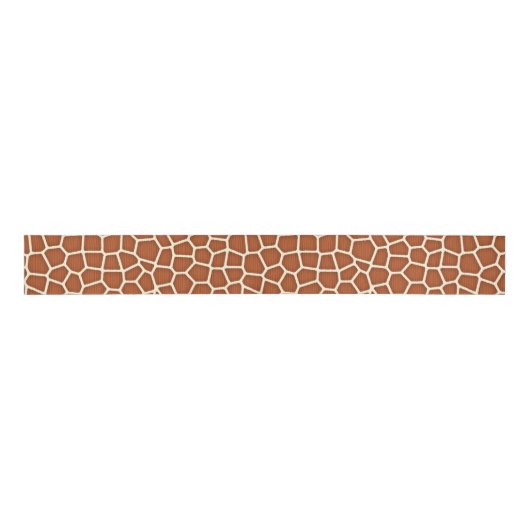 Dierlijk afdrukken, Giraffe in de schaduw van kope Grosgrain Lint (Voorkant)
