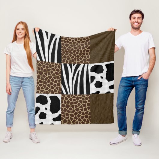 Dierlijk afdrukmedium fleece deken (In situ)