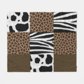 Dierlijk afdrukmedium fleece deken (Voorkant (Horizontaal))