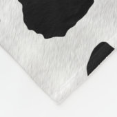 Dierlijk afdrukmedium fleece deken (Hoek)