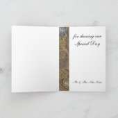 Dierlijk afdrukpatroon bedankkaart (Binnen)