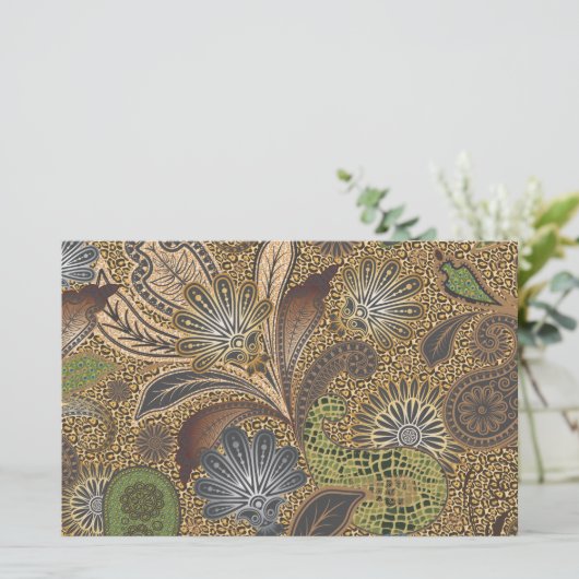 Dierlijk afdrukpatroon briefpapier (Staand voorkant)