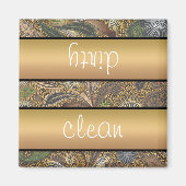 Dierlijk afdrukpatroon magneet (Voorkant)