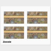 Dierlijk afdrukpatroon rechthoekige sticker (Vel)