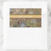 Dierlijk afdrukpatroon rechthoekige sticker (Tas)