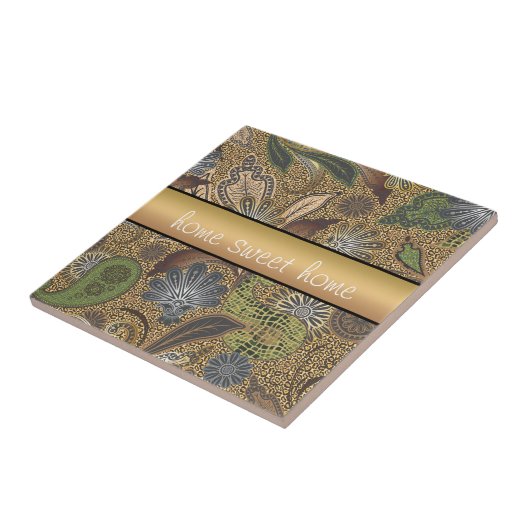 Dierlijk afdrukpatroon tegeltje (Zijkant)