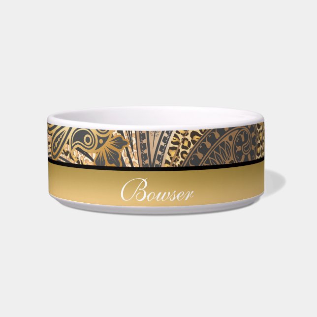 Dierlijk afdrukpatroon voerbakje (Voorkant)