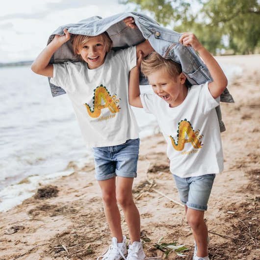 Dierlijk alfabet A voor alligator