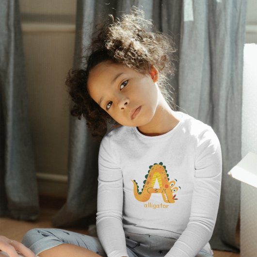 Dierlijk alfabet A voor alligator