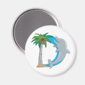 Dierlijk alfabet Dolfijn Magneet (Voorkant / Achterkant)