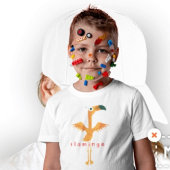 Dierlijk alfabet F voor Flamingo