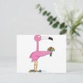 Dierlijk alfabet Flamingo Briefkaart (Staand voorkant)