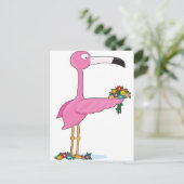 Dierlijk alfabet Flamingo Briefkaart (Staand voorkant)