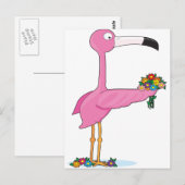 Dierlijk alfabet Flamingo Briefkaart (Voorkant / Achterkant)