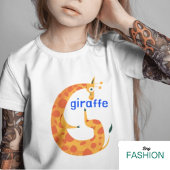 Dierlijk alfabet G voor Giraffe