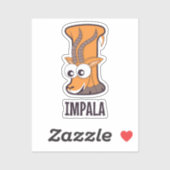 Dierlijk alfabet letter - I Sticker (Vel)