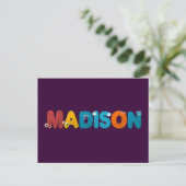 dierlijk alfabet Madison Briefkaart (Staand voorkant)