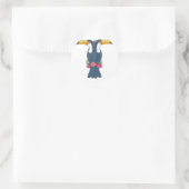 Dierlijk alfabet Toucan Ronde Sticker (Tas)