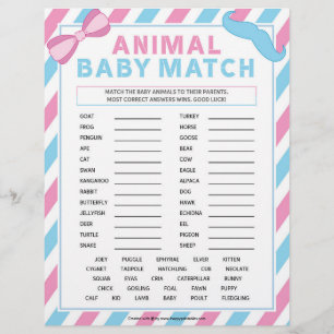 dierlijk Baby [Geslacht verrassend] Briefhoofd