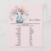 Dierlijk Baby shower spel (Voorkant)
