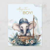 Dierlijk Baby shower spel (Achterkant)