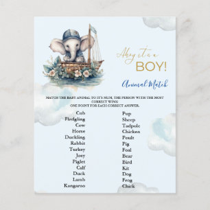Dierlijk Baby shower spel