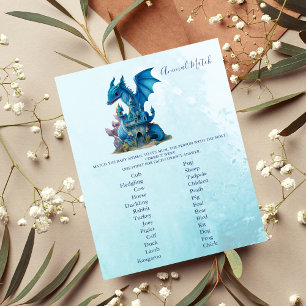 Dierlijk Baby shower spel