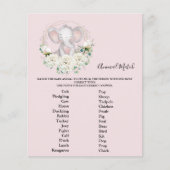 Dierlijk Baby shower spel (Voorkant)