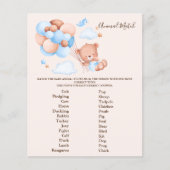 Dierlijk Baby shower spel (Voorkant)