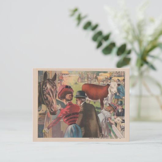 dierlijk Boerderij Ephemera Briefkaart (Staand voorkant)