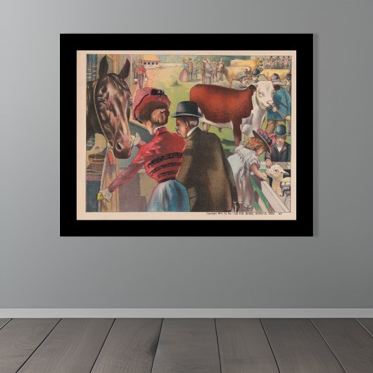 dierlijk Boerderij Ephemera Perfect Poster