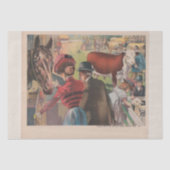  dierlijk Boerderij Ephemera Tissuepapier (Voorkant)