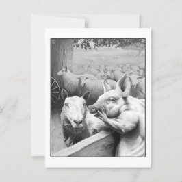 Dierlijk Boerderij - Squealer Briefkaart