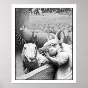 Dierlijk Boerderij - Squealer Poster