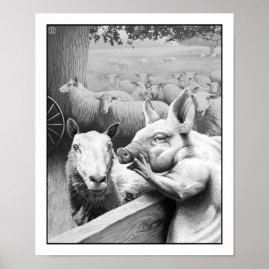 Dierlijk Boerderij - Squealer Poster (Voorkant)