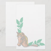 Dierlijk Briefpapier Pet Lovers Horse Briefpapier (Voorkant / Achterkant)